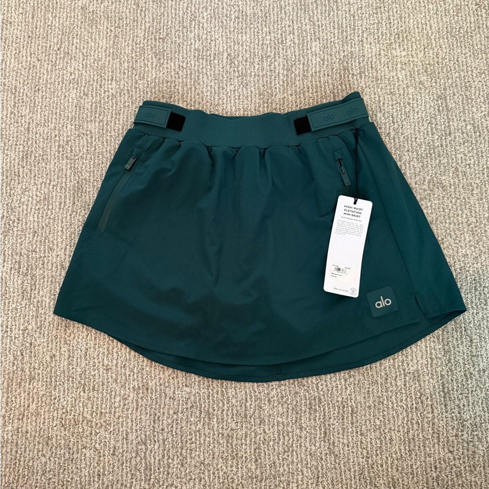 ALO Yoga Midnight Green Mini Skirt